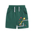Kids Boys Cartoon Excavators Design Soft Cotton Short Pants childrensterritory