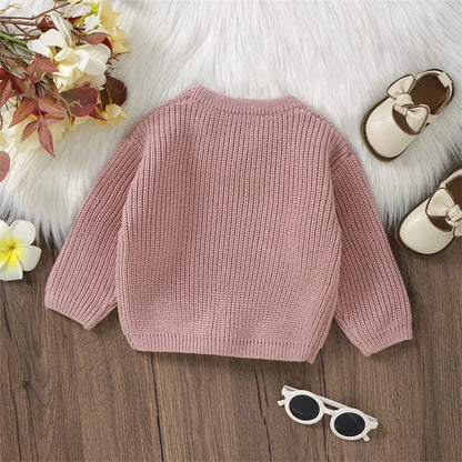 Toddler Girl Boy Casual Knitting Pullover for Easter