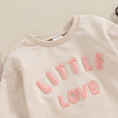 Little Love Letter Print Long Sleeve Winter Baby Bodysuit