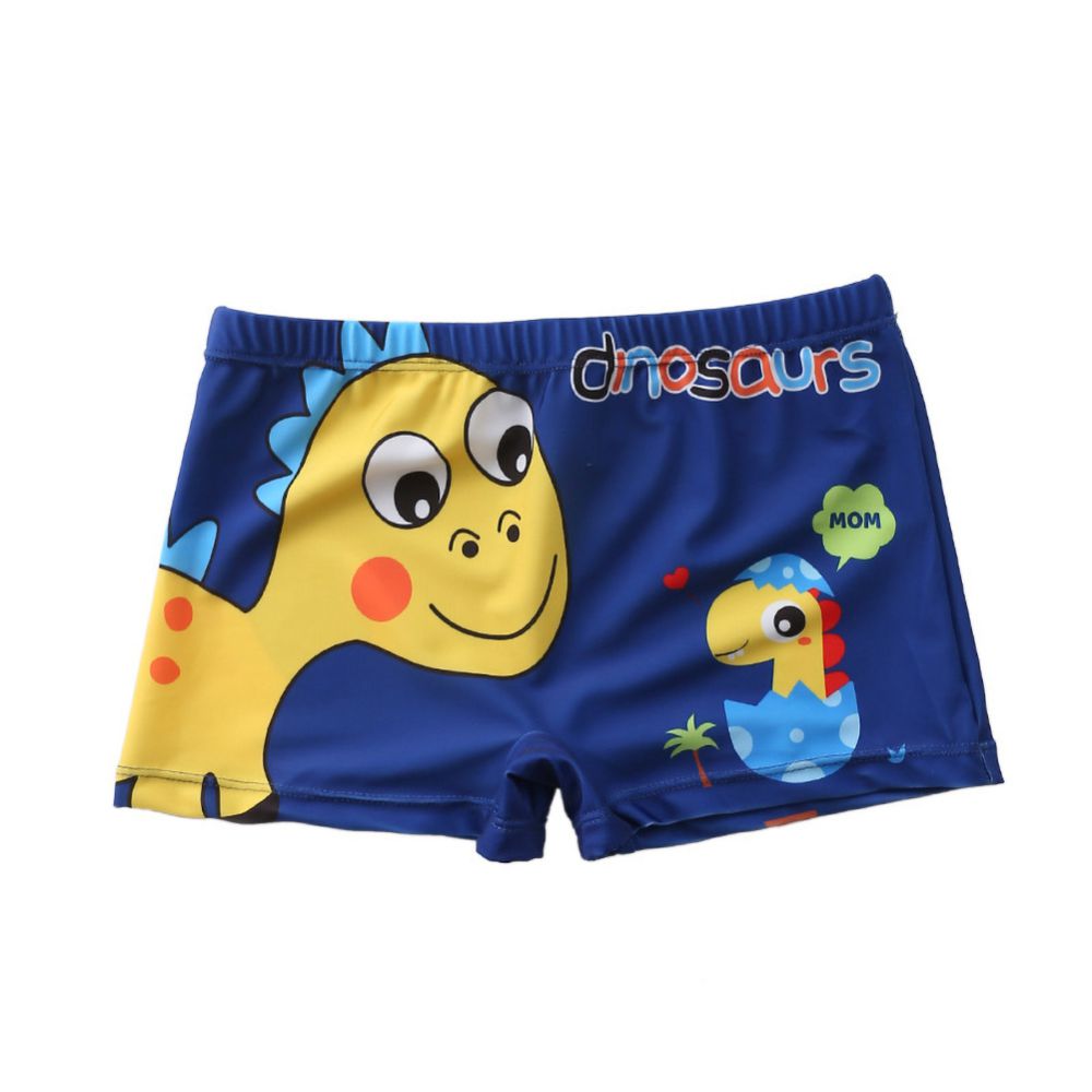 Kids Boys Cartoon Print 3pcs Surfing Beachwear With Cap childrensterritory