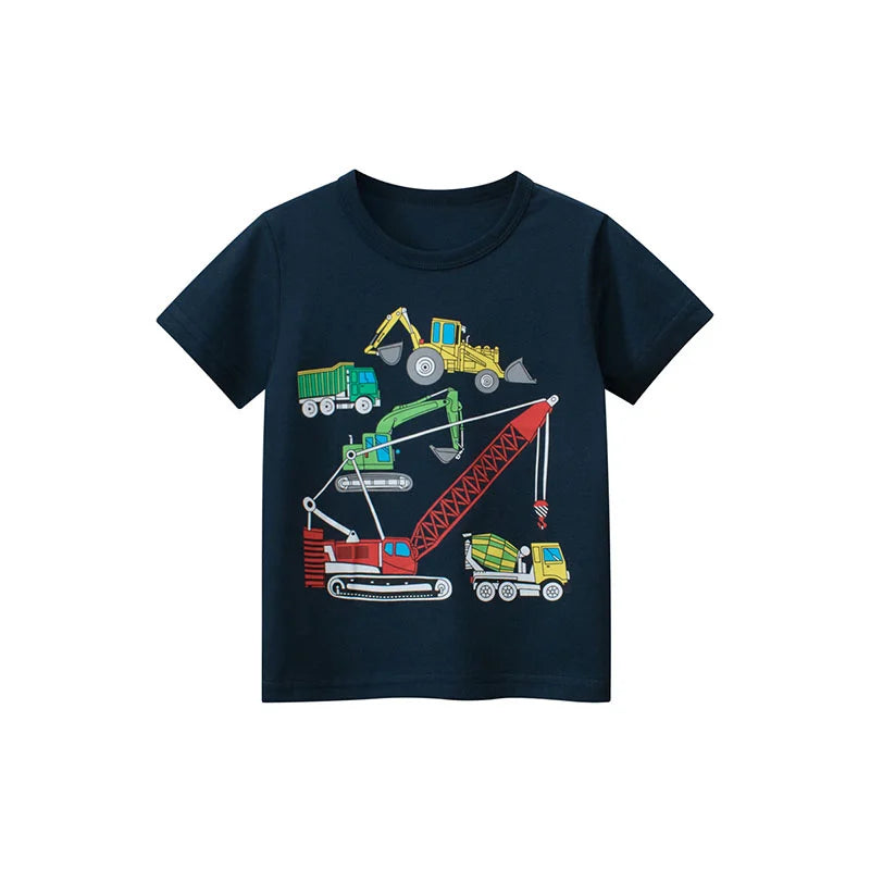 Kids Boys Dinosaurs Print Summer T-Shirts