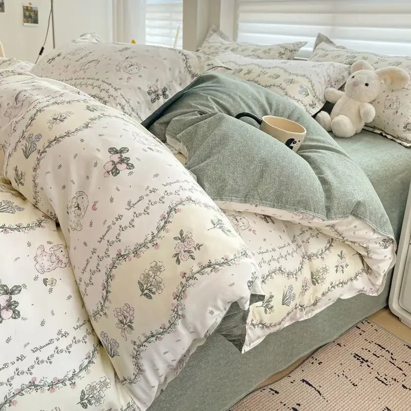 Soft &amp; Colorful Cartoon Print Bedding Set for Kids childrensterritory