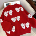Girls' Long-Sleeve Round-Neck Winter Sweater childrensterritory