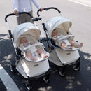 Luxury High-View Detachable Twin Baby Stroller childrensterritory