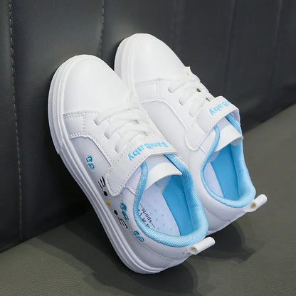 Anti-Slip Soft Sole Cartoon Design Kids Flat Princess Sneakers childrensterritory