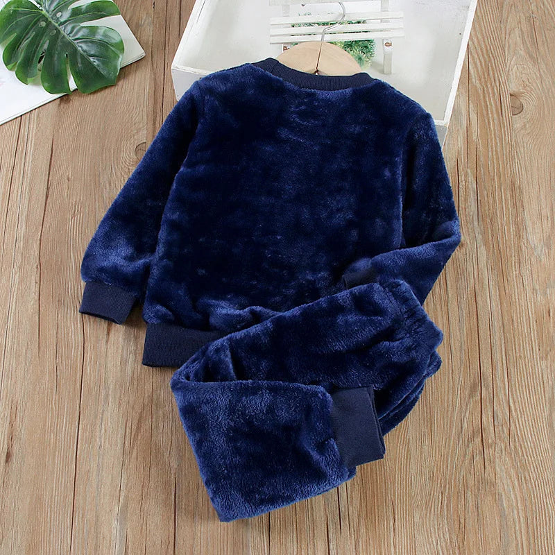 Kids Bear Design Casual Winter Clothing Set childrensterritory