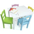 5 Piece Kids Wood Table and Chair Set for Playroom childrensterritory