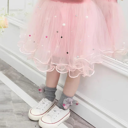 Kids Girls Marie Cat Design Summer T-shirt &amp; Tutu Skirt Set childrensterritory