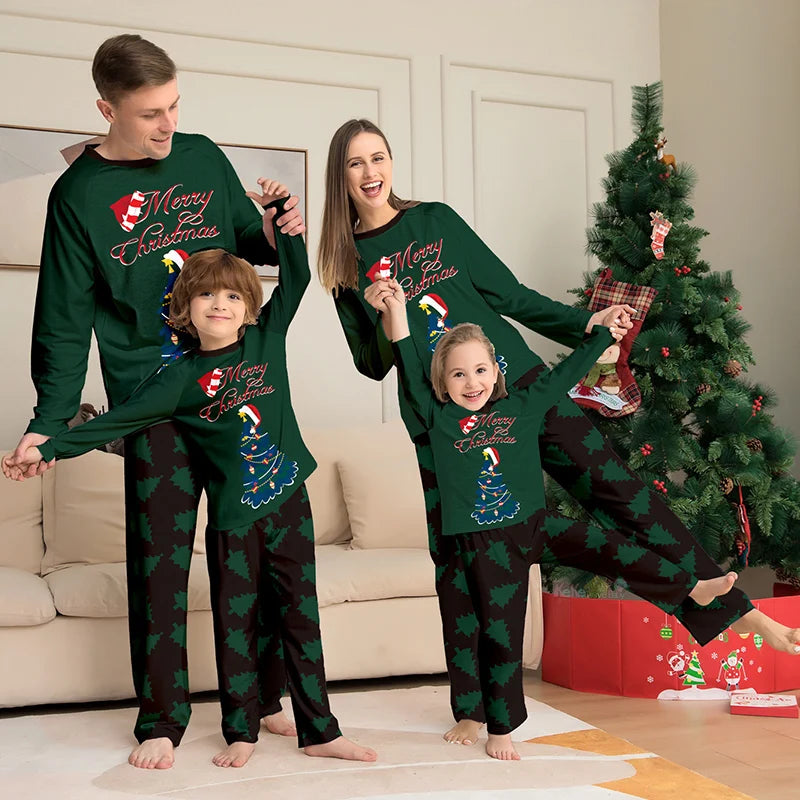 Long Sleeves Christmas Design Family Matching Clothing Set