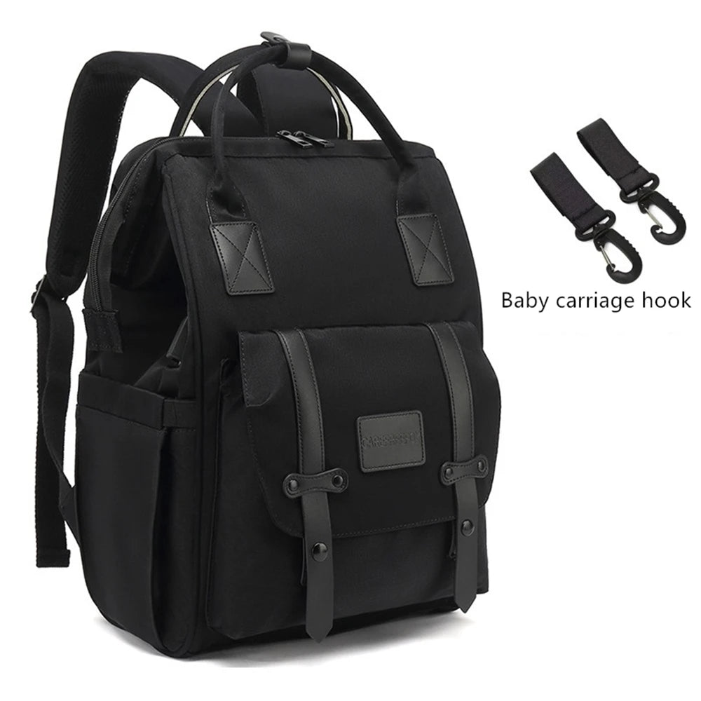 Waterproof Mommy Maternity Backpack With Stroller Hooks childrensterritory