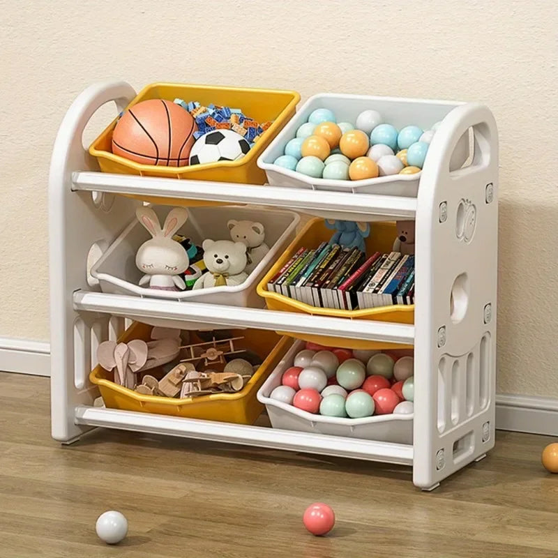 Multi-Purpose Toy Organizer Bookcase for Kids Room