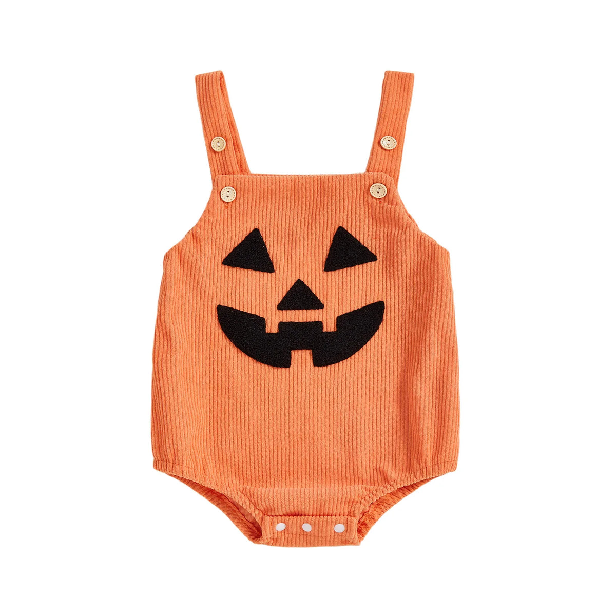 Baby Unisex Onesie of Pumpkin Design for Halloween
