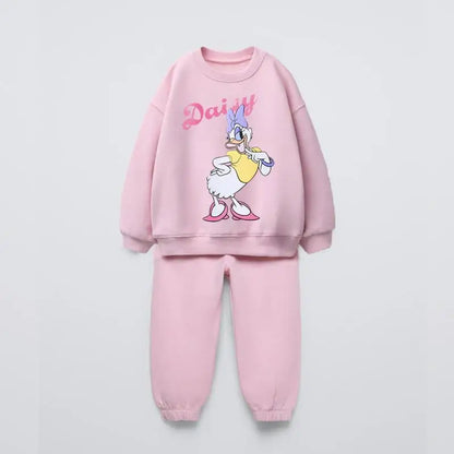 Cartoon Print Long Sleeves Kids Clothing Set childrensterritory