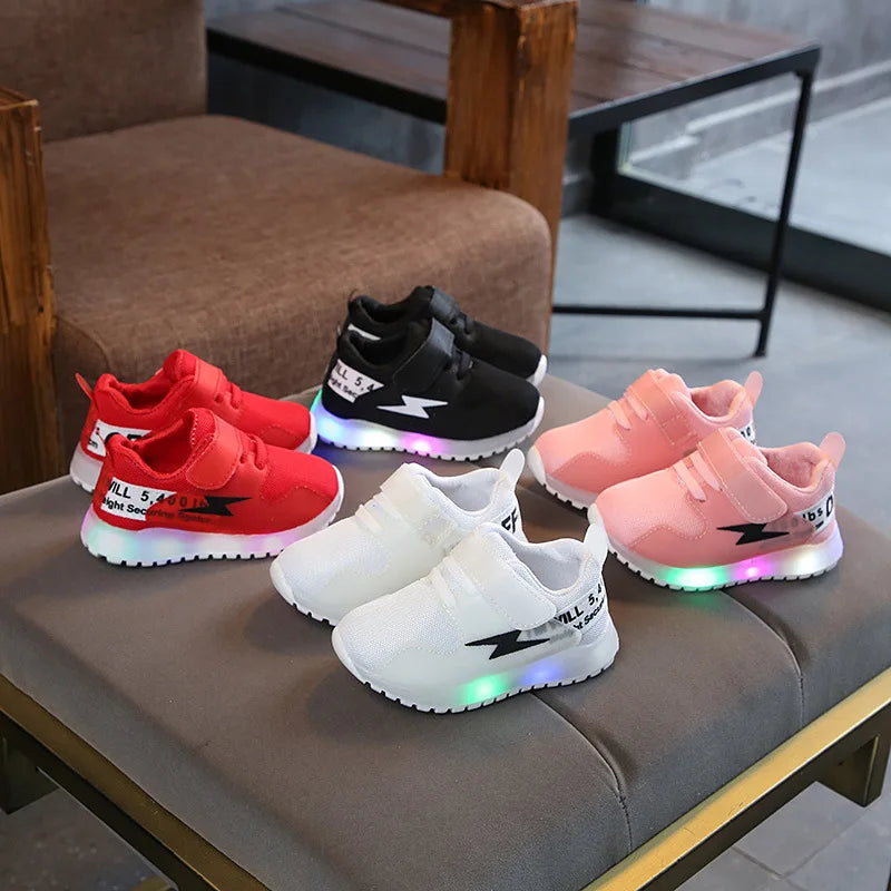 Breathable Kids Luminous Tennis Sports Shoes childrensterritory