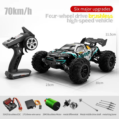 High-Speed 70KM/H 4WD RC Car With Led Lights childrensterritory