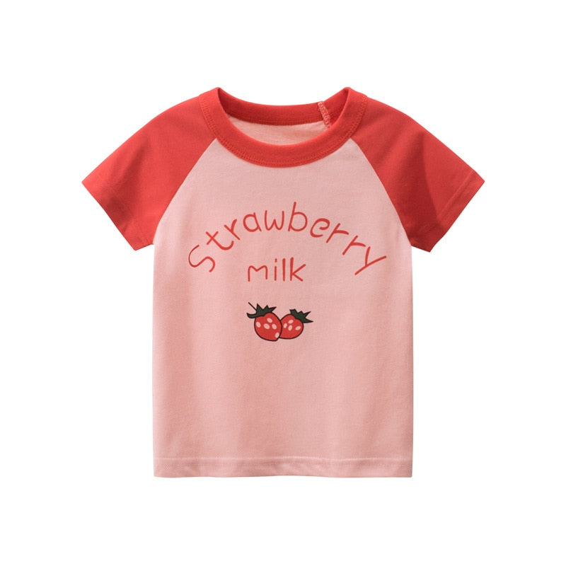 Graffiti Print Kids Boys Girls Summer Cotton T-Shirt Top childrensterritory