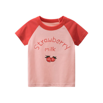 Graffiti Print Kids Boys Girls Summer Cotton T-Shirt Top childrensterritory
