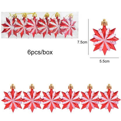 6pcs Christmas Tree Hanging Ornaments for Home childrensterritory