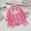 Kids Girls Sunscreen Jacket + Shorts 2Pcs Summer Outfit Set childrensterritory