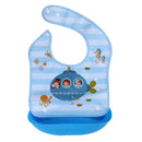 Soft Waterproof Cartoon Printed Adjustable Baby Bibs