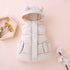 Kids Cotton Padded Hooded Sleeveless Waistcoats childrensterritory