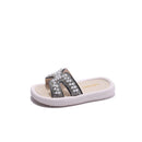 Classic Baby/Kids Girls Pearls Beading Summer Slippers