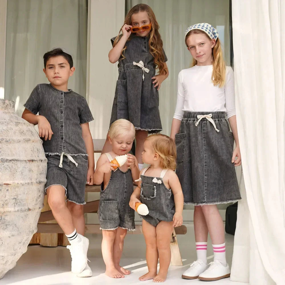 Baby/Kids Cotton Washed Denim Clothing Collection childrensterritory