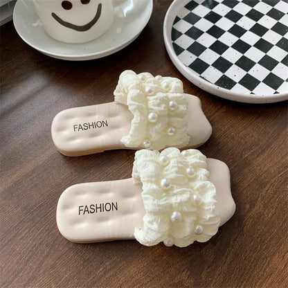 Korean Version Flat Summer Slippers for Kids Girls