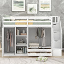 Multipurpose Loft Bed featuring Shelves, Closets, and Storage childrensterritory
