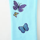 Cartoon Butterfly Embroidery Toddler Girls Warm Trousers childrensterritory