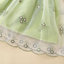 Kids Girls Elegant Embroidery Pattern Summer Party Dress