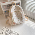 Floral Backpack for Girls with Personalized Embroidery Name childrensterritory