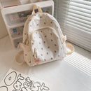 Floral Backpack for Girls with Personalized Embroidery Name childrensterritory