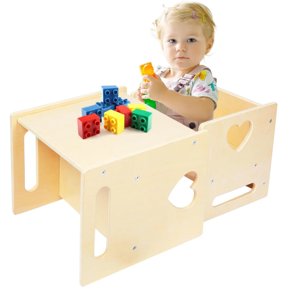 4 in 1 Montessori Weaning Kids Activity Table and Chair Set childrensterritory