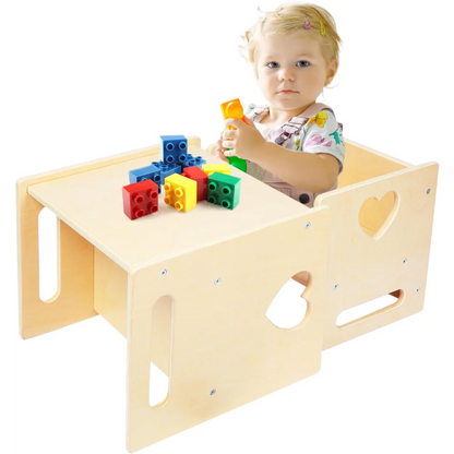 4 in 1 Montessori Weaning Kids Activity Table and Chair Set childrensterritory