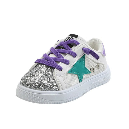 Kids Girls Soft Soled Casual Bling Sneakers/Shoe childrensterritory