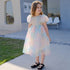 Colorful Patchwork Kids Girls Princess Party Dress childrensterritory