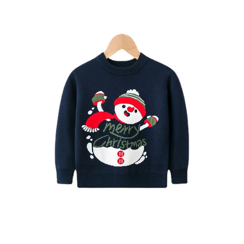Kids Warm Knitted Christmas Party Sweaters childrensterritory
