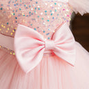 Baby Girls Sequins Fly Sleeves Tutu Wedding Party Princess Outfits childrensterritory
