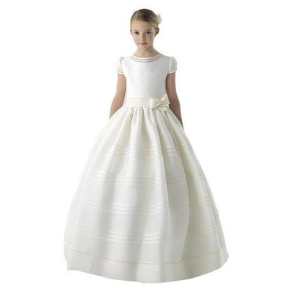 Sleeveless Holy Princess Flower Girl Dresses for First Communion childrensterritory