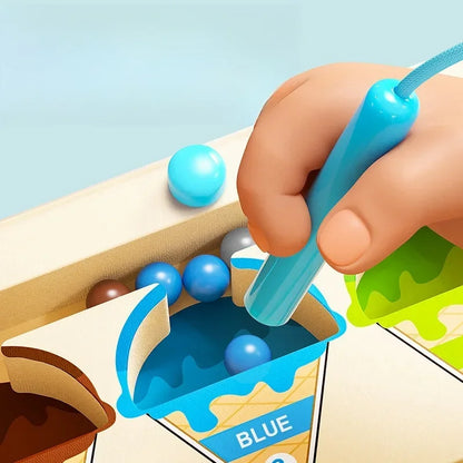 Magnetic Maze Toy for Kids with Digital Beads