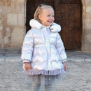 Little Girls White Duck Down Casual Warm Outdoor Parka childrensterritory