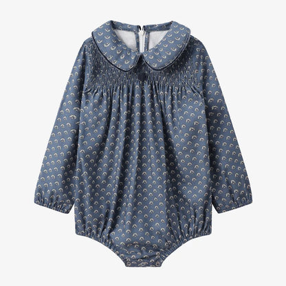 Blue Shabbos Print Soft Wool Knitted Family Matching Clothing childrensterritory