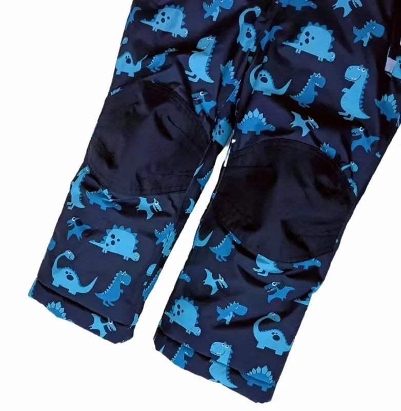 Kids Windproof Thermal Once-Piece Snow Suit Warm Jumpsuit childrensterritory