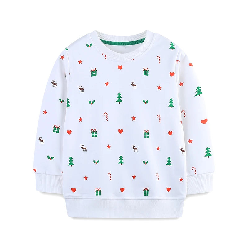 Full-Sleeve Cartoon Print Sweatshirts For Girls childrensterritory