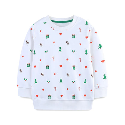 Full-Sleeve Cartoon Print Sweatshirts For Girls childrensterritory