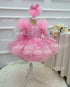 Girls Long Sleeves Butterfly Design Fluffy Party Dresses childrensterritory