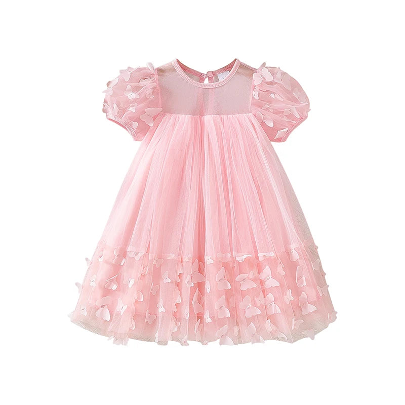 Flower Design Cute Summer Princess Dresses for Girls