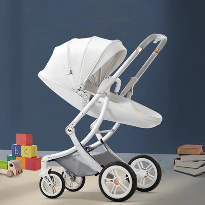 High Landscape, Luxury 3-In-1 Baby Carriage with Car Seat childrensterritory
