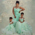 Mint Green Mommy and Me Dresses for Birthday Photoshoot childrensterritory